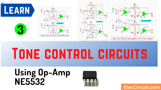 Tone control circuits using op amp NE5532