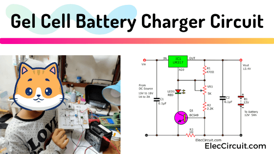Make Gel cell battery charger circuit