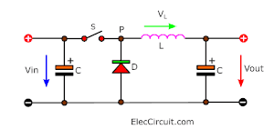 Basic buck DC to DC converter circuit