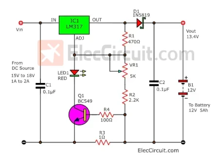 Increase the Efficiency  Gel cell battery charger circuit update