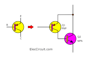 NPN to PNP transistor conversion