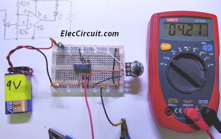 Non-inverting comparator output to ground