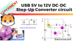 USB 5V to 12V DC-DC Step-Up Converter circuit