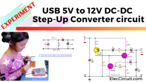 USB 5V to 12V DC-DC Step-Up Converter circuit