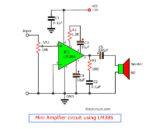 LM386 audio amplifier circuit