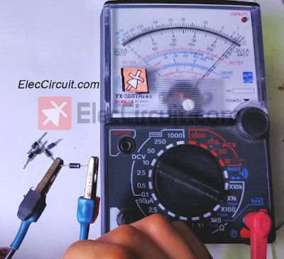 testing diode ohm meter