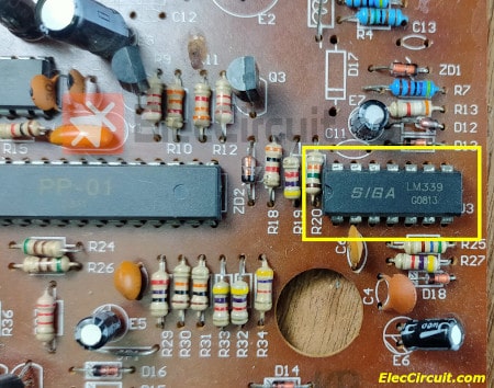 LM339 on  the PCB of an appliance