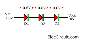 2V Diodes Regulator circuit