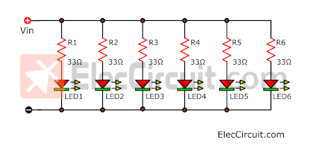 6 LED circuits