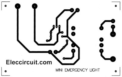 Single-sided Copper PCB layout