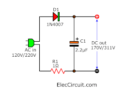 high voltage half wave rectifier circuit