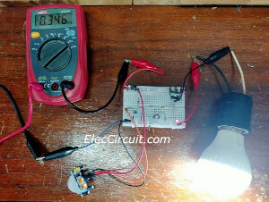 Testing the automatic motion sensor light circuit