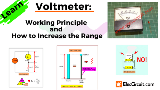 Voltmeter Working Principle How Increase Range