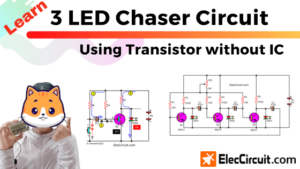 Try 3 LED chaser circuit using transistor without IC