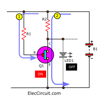 Basic transistor circuit working