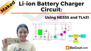 simple Li-ion battery charger circuit NE555 TL431
