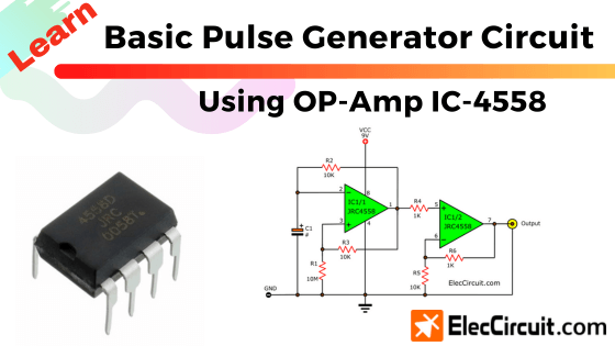 Pulse Generator circuit using JRC4558