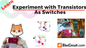 Experiment with transistors as switch