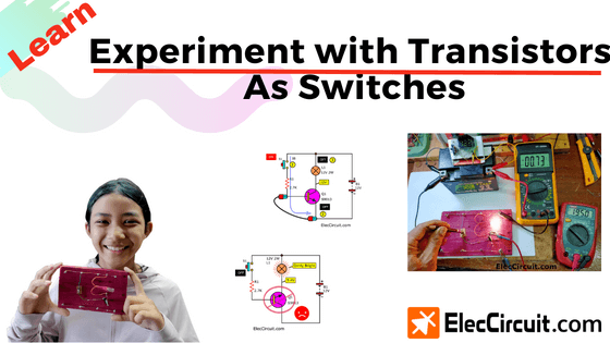 Experiment with transistors as switch
