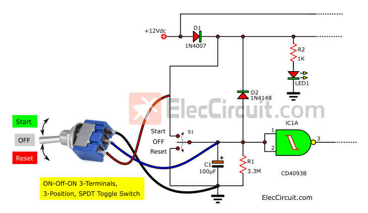 Improved the power off timer with 3-position SPDT Toggle Switch