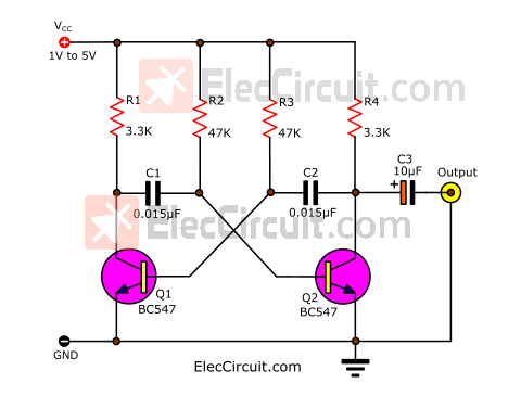 Simple Signal injector circuits using transistors