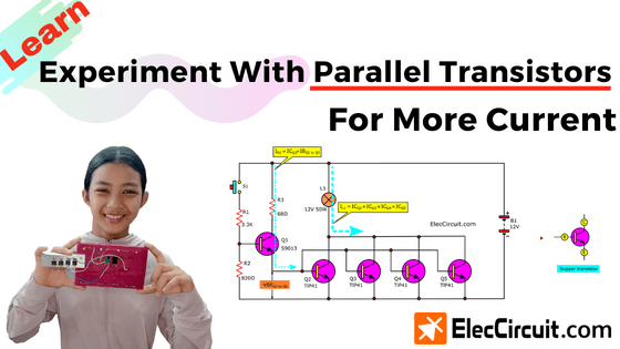 Experiment with parallel transistors for more current