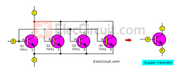 High current parallel transistors