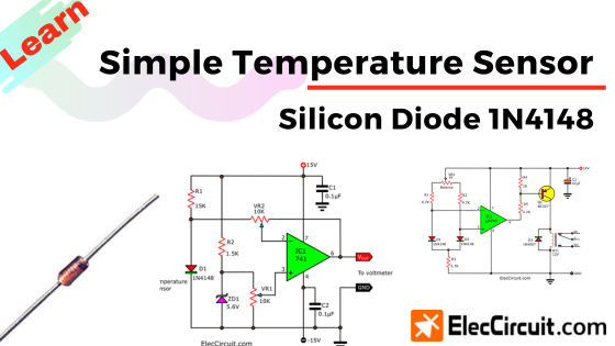 Simple temperature sensor diode 1N4148