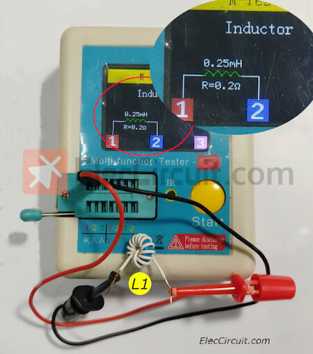 testing 220uH inductor
