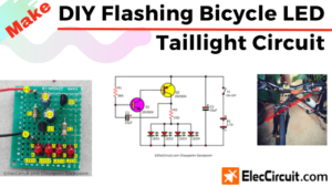 Lean Flashing Bicycle LED Taillight Circuits