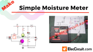 Simple moisture meter circuit