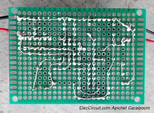 wiring perforated PCB layout