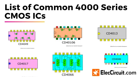 List of Common 4000 Series CMOS
