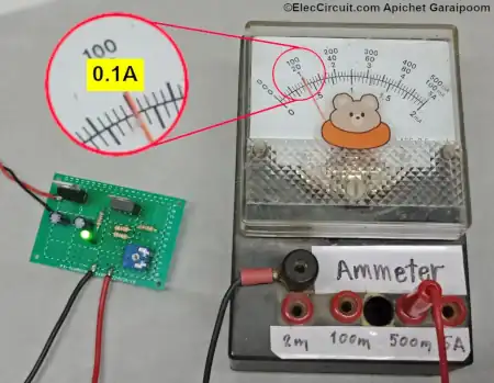 0.1A read on Ammeter