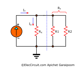 Basic Current Divider Circuit