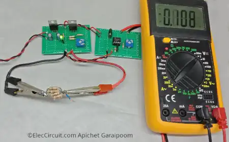 Testing milli-ohmmeter circuit