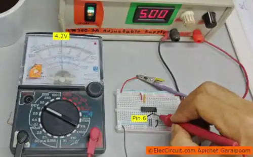 Measuring the Logic "1" Output Voltage at Pin 6
